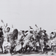 Games in a refugee camp at Kurukshetra, Punjab, India, 1947.